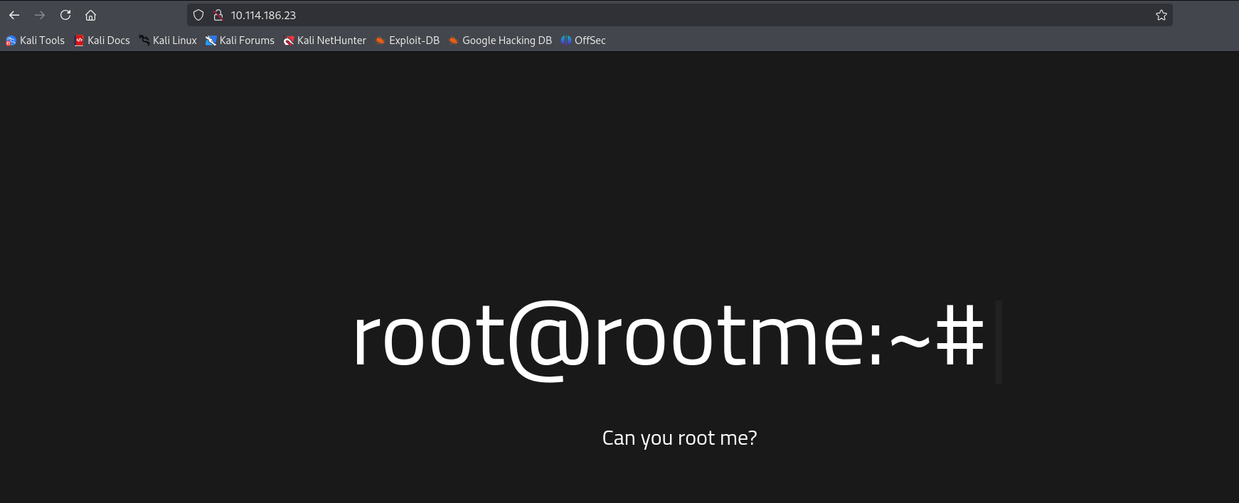 RootMe 80 Port